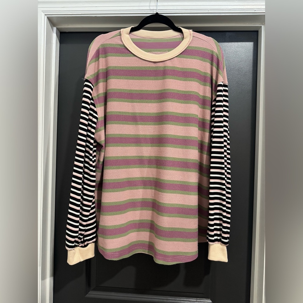 Striped Long Sleeve Top
